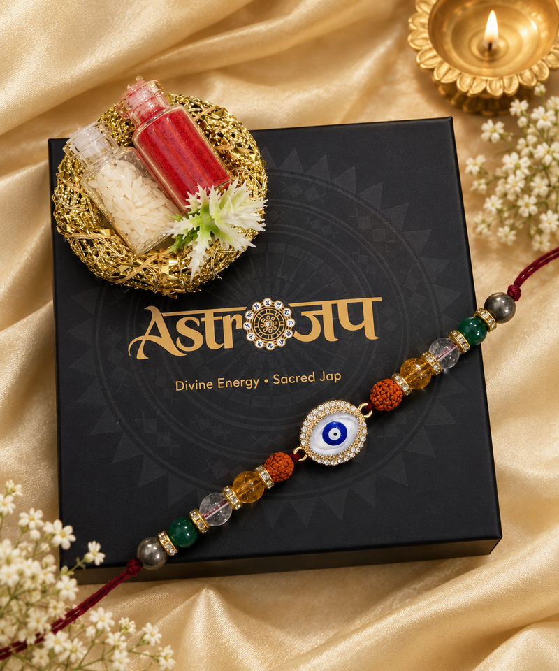 Dhanyog Rakhi for Raksha Bandhan | Premium Spiritual Rakhi | AstroJap