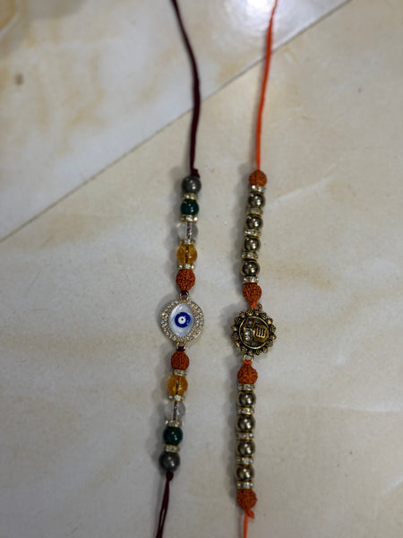 Shiv Golden Hematite Rakhi for Raksha Bandhan | Premium Spiritual Rakhi | AstroJap