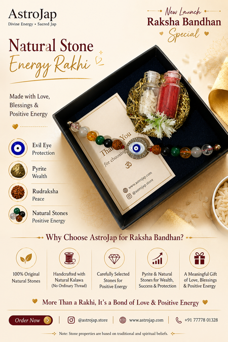 Natural Gemstone Rakhi for Raksha Bandhan | AstroJap
