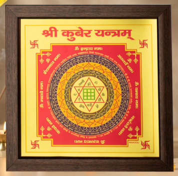 Shree Kuber Yantra (9×9 inch) with Frame