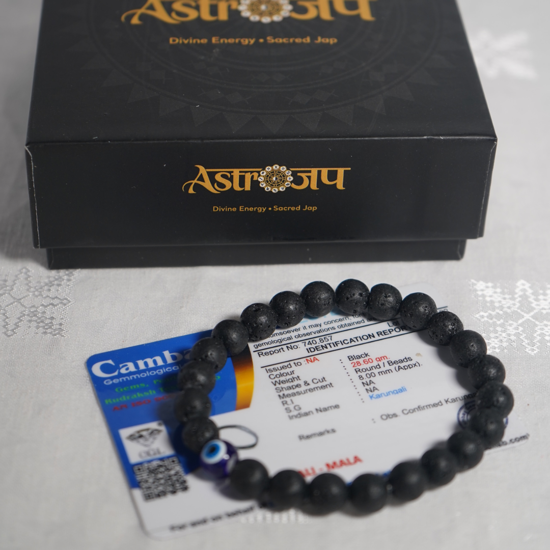 Karungali Malai Bracelet 8mm ( Govt. Certified)