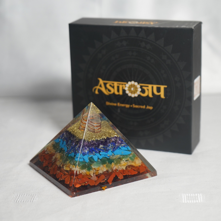 7 Chakra Orgone Pyramid – Energy Balance & Positive Vibes Generator