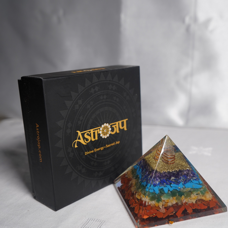 7 Chakra Orgone Pyramid – Energy Balance & Positive Vibes Generator